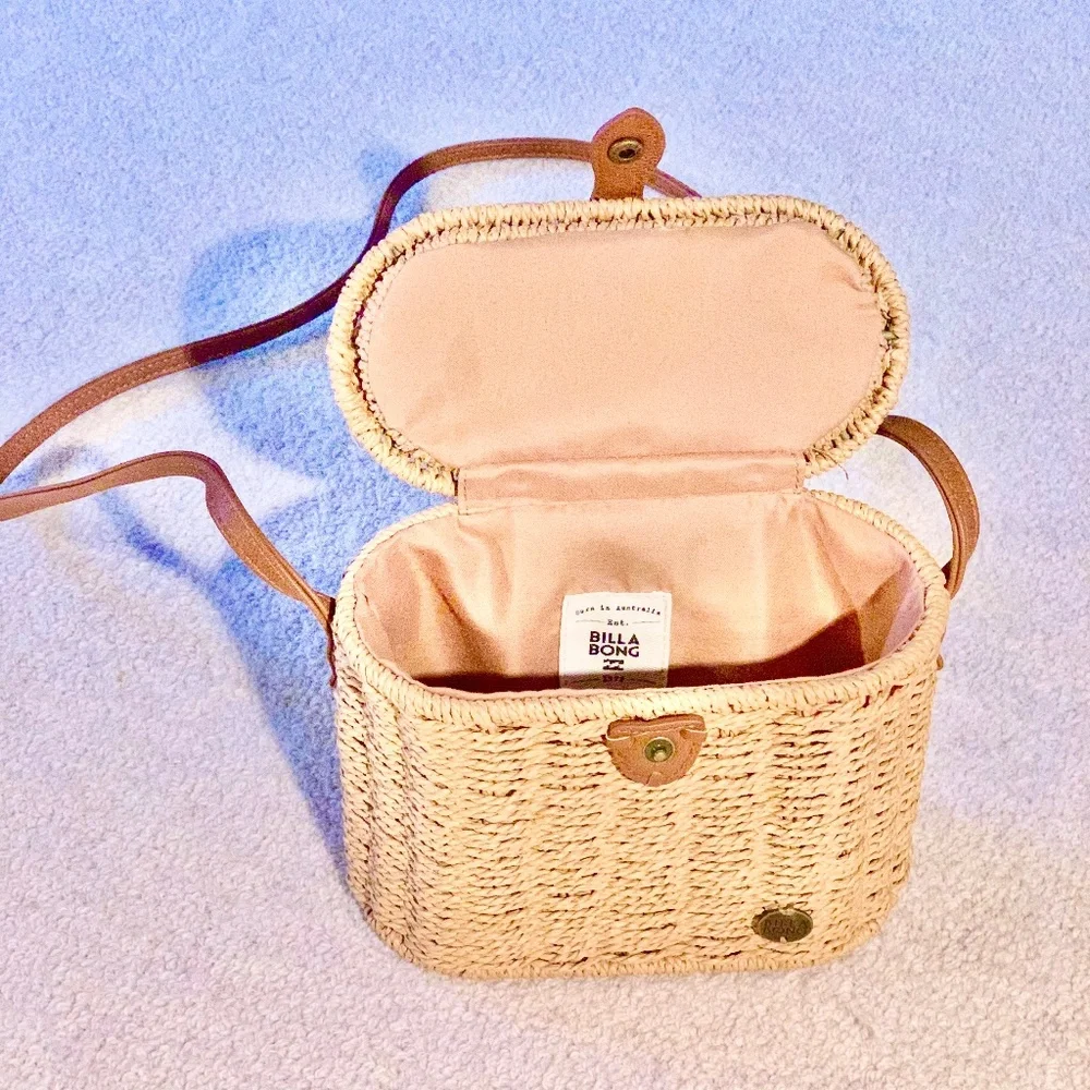 Billabong Long Strap Straw Basket Purse **NEW!!🎁🆕**